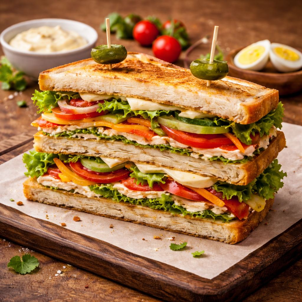 Veg Club Sandwich